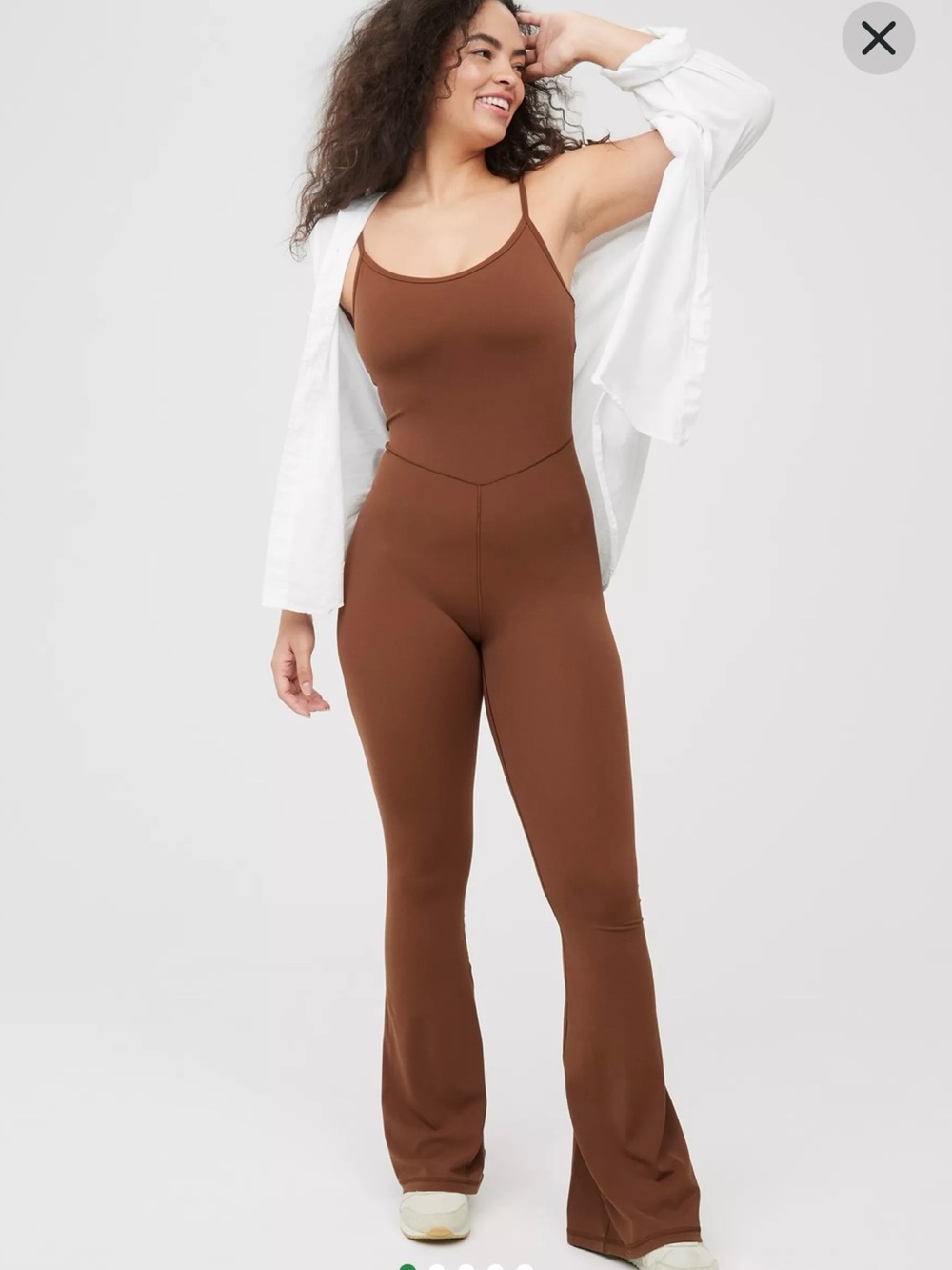 aerie Chocolate Brown Jumpsuit - Real Me Xtra